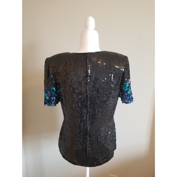 Vintage Sequin Blouse NWT - Picture 5 of 6